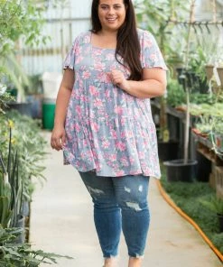 Boutique Simplified Floral Belle Tiered Swing Dress 17 Boutique Simplified Floral Belle Tiered Swing Dress