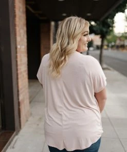 No Ship Drop Ship Stay Fancy Top In Blush Tops
