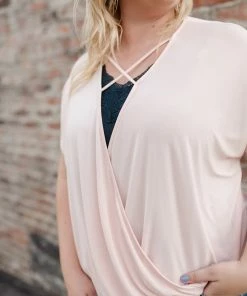 No Ship Drop Ship Stay Fancy Top In Blush Tops