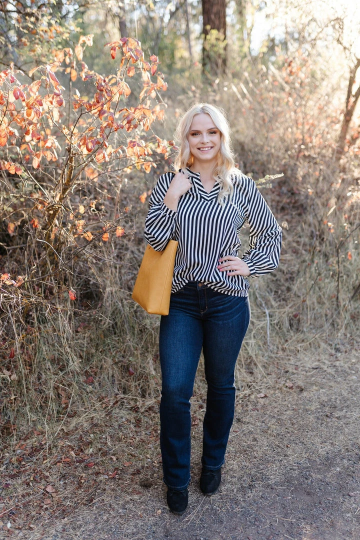 No Ship Drop Ship A Touch Of Vertigo Striped Top 6 No Ship Drop Ship A Touch Of Vertigo Striped Top