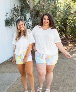 Boutique Simplified Spirited Front Tie Top In White