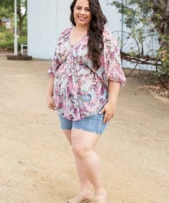 Boutique Simplified Mystic Vibes Woven Top