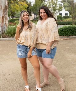 Boutique Simplified Vintage Leaf Dolman