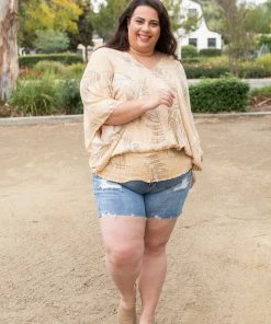 Boutique Simplified Vintage Leaf Dolman