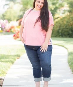 Boutique Simplified Patchwork Paisley Short Sleeve Dolman