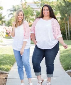 Boutique Simplified Pure Delightfulness Laced Dolman