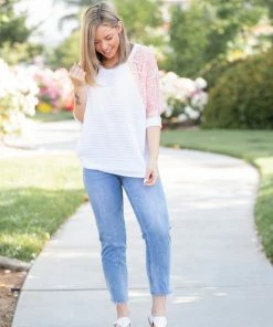 Boutique Simplified Pure Delightfulness Laced Dolman