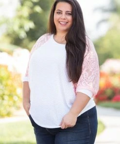 Boutique Simplified Pure Delightfulness Laced Dolman