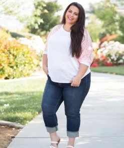 Boutique Simplified Pure Delightfulness Laced Dolman