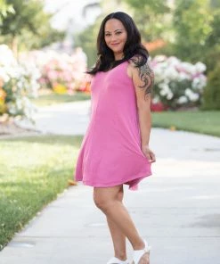 Boutique Simplified Heart & Soul Tank Tunic In Mauve 11 Boutique Simplified Heart & Soul Tank Tunic In Mauve