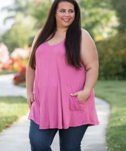 Boutique Simplified Heart & Soul Tank Tunic In Mauve 12 Boutique Simplified Heart & Soul Tank Tunic In Mauve
