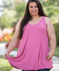 Boutique Simplified Heart & Soul Tank Tunic In Mauve 15 Boutique Simplified Heart & Soul Tank Tunic In Mauve