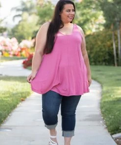 Boutique Simplified Heart & Soul Tank Tunic In Mauve 17 Boutique Simplified Heart & Soul Tank Tunic In Mauve