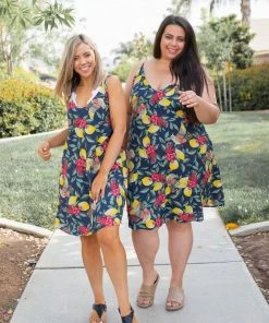 Boutique Simplified Raspberry Lemonade Summer Dress