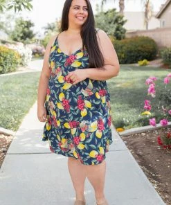 Boutique Simplified Raspberry Lemonade Summer Dress