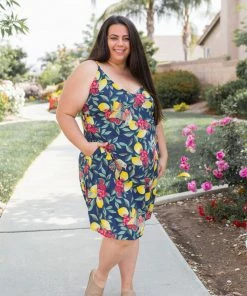 Boutique Simplified Raspberry Lemonade Summer Dress