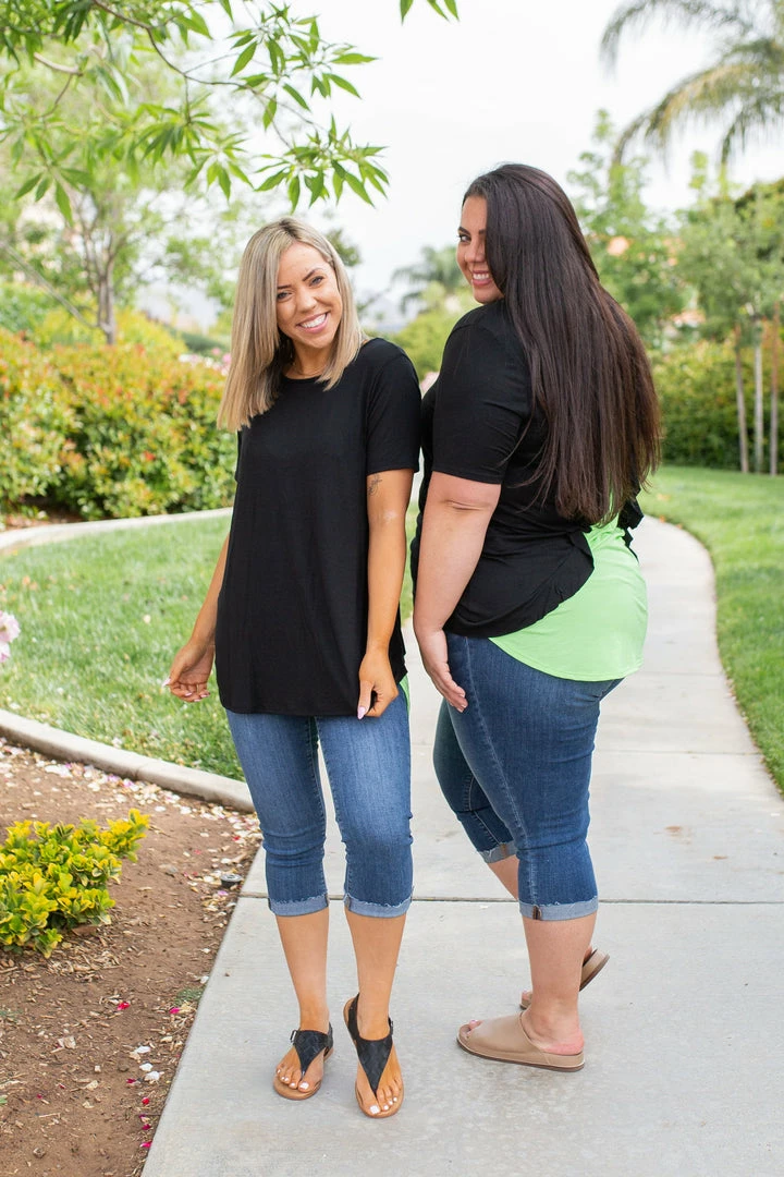 Boutique Simplified Lime-A-Rita Short Sleeve Top 4 Boutique Simplified Lime-A-Rita Short Sleeve Top