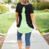 Boutique Simplified Lime-A-Rita Short Sleeve Top