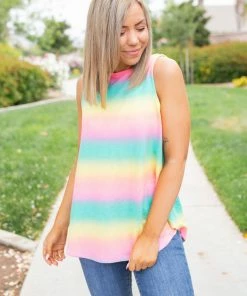 Boutique Simplified Totally Radical Sleeveless Top