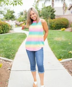 Boutique Simplified Totally Radical Sleeveless Top