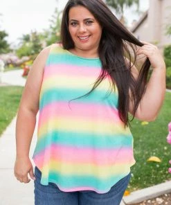 Boutique Simplified Totally Radical Sleeveless Top