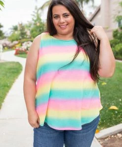 Boutique Simplified Totally Radical Sleeveless Top