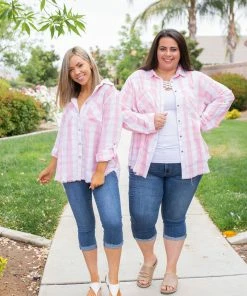 Boutique Simplified Country Fair Plaid Button Down