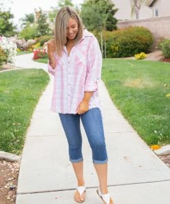 Boutique Simplified Country Fair Plaid Button Down