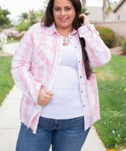 Boutique Simplified Country Fair Plaid Button Down