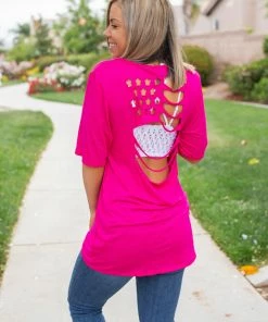 Boutique Simplified Grand Ol' Flag Short Sleeve Top