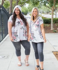 Boutique Simplified Blissful Designs Short Sleeve Hoodie