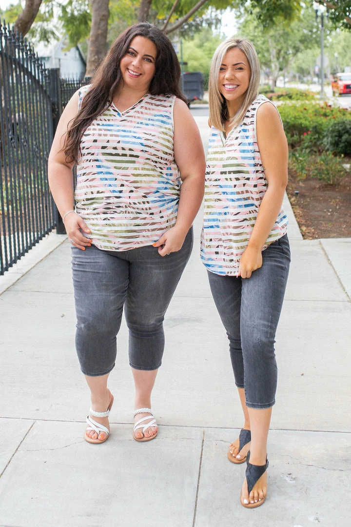 Boutique Simplified Subliminal Messages Sleeveless Top 2 Boutique Simplified Subliminal Messages Sleeveless Top