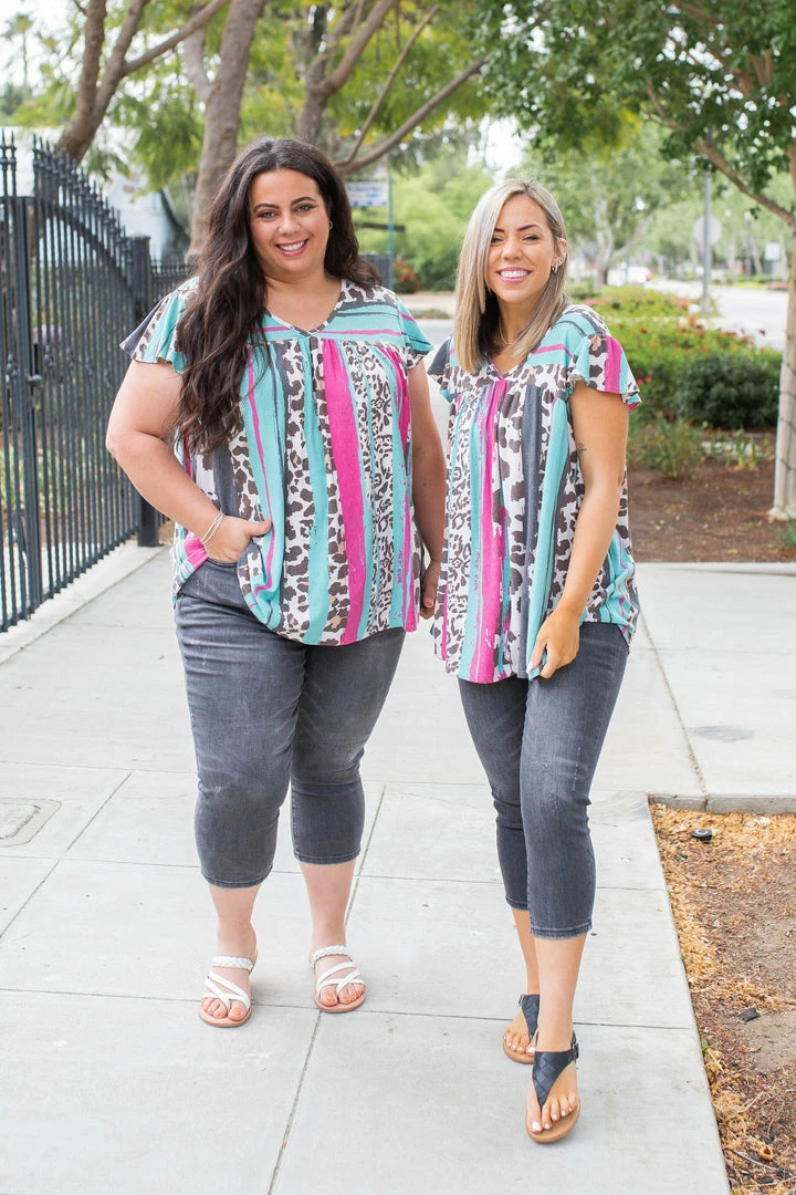 Boutique Simplified Just Because Short Sleeve Top 4 Boutique Simplified Just Because Short Sleeve Top