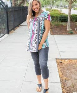 Boutique Simplified Just Because Short Sleeve Top 12 Boutique Simplified Just Because Short Sleeve Top