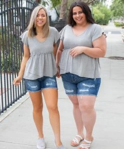 Boutique Simplified Vintage Feels Peplum Top