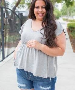 Boutique Simplified Vintage Feels Peplum Top