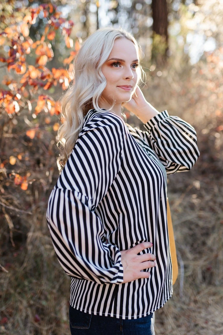 No Ship Drop Ship A Touch Of Vertigo Striped Top 11 No Ship Drop Ship A Touch Of Vertigo Striped Top