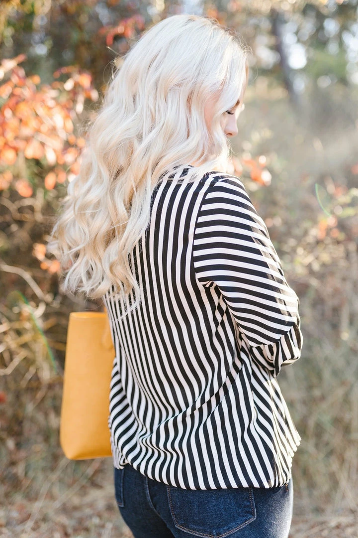 No Ship Drop Ship A Touch Of Vertigo Striped Top 9 No Ship Drop Ship A Touch Of Vertigo Striped Top