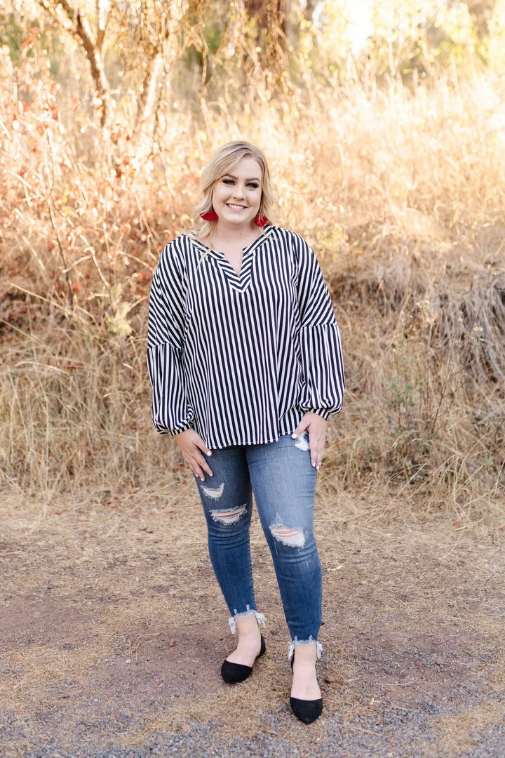 No Ship Drop Ship A Touch Of Vertigo Striped Top 4 No Ship Drop Ship A Touch Of Vertigo Striped Top