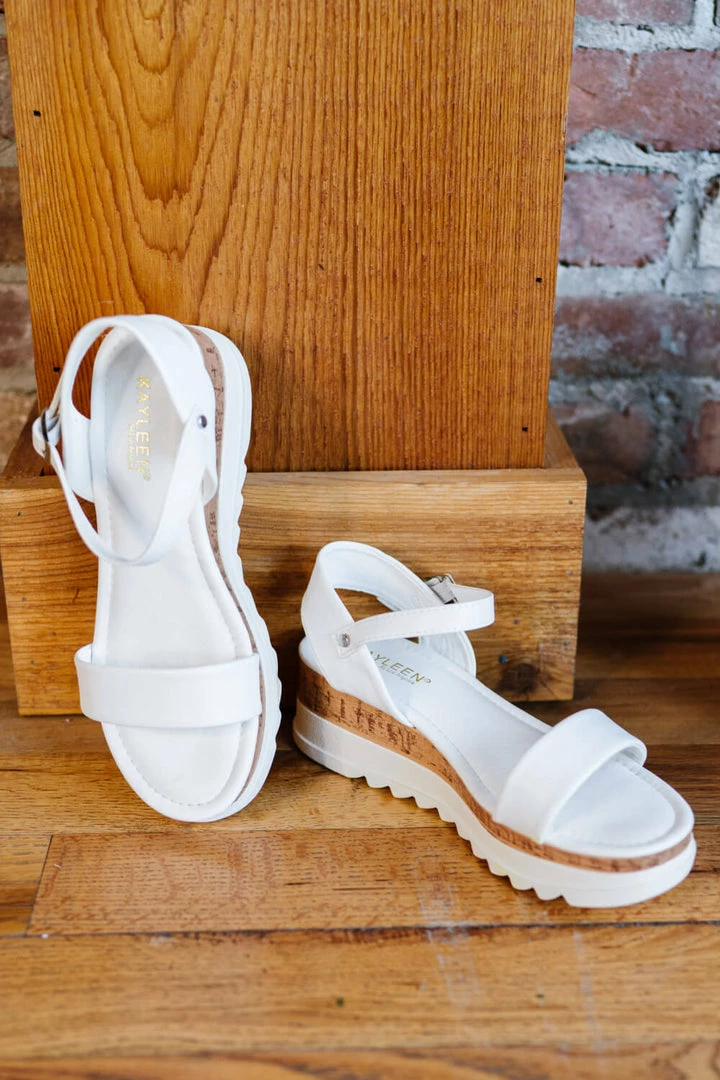 Trendsi Step By Step Wedge Sandals In White Apparel 4 Trendsi Step By Step Wedge Sandals In White Apparel