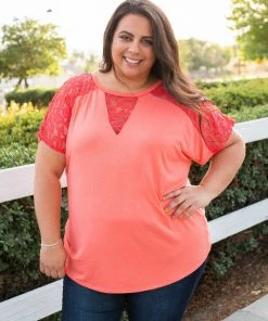 Boutique Simplified Living On The Edge Lace Top