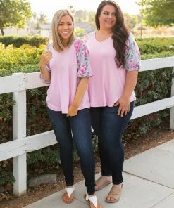 Boutique Simplified Pretty In Pink Raglan
