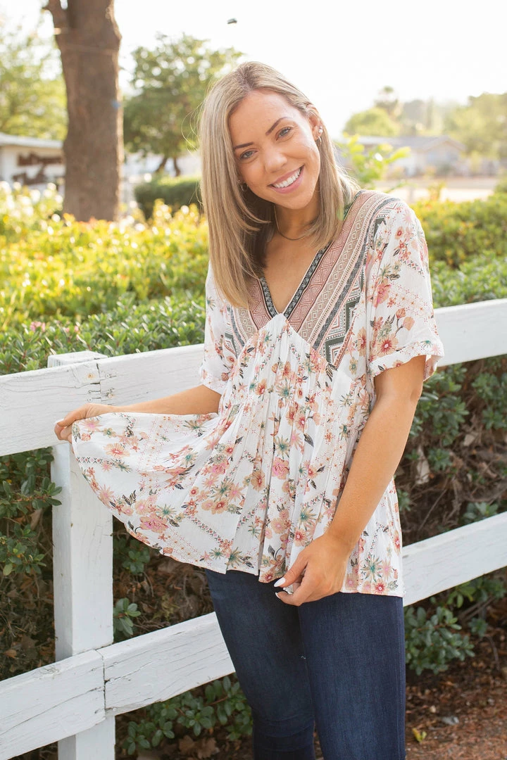 Boutique Simplified Next Level Taupe Babydoll 3 Boutique Simplified Next Level Taupe Babydoll