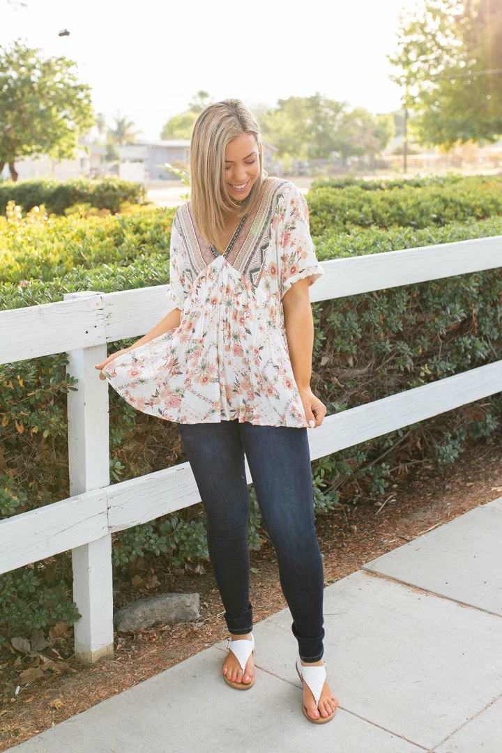 Boutique Simplified Next Level Taupe Babydoll 1 Boutique Simplified Next Level Taupe Babydoll