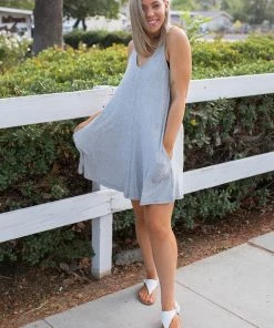 Boutique Simplified Heart & Soul Tank Tunic In Heather Grey 6 Boutique Simplified Heart & Soul Tank Tunic In Heather Grey