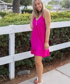 Boutique Simplified Krista Tunic Dress In Fuchsia 9 Boutique Simplified Krista Tunic Dress In Fuchsia