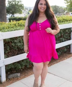 Boutique Simplified Krista Tunic Dress In Fuchsia 11 Boutique Simplified Krista Tunic Dress In Fuchsia