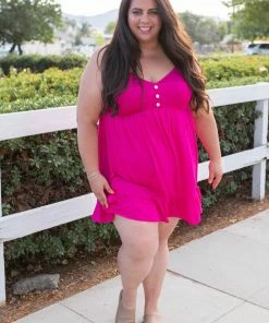 Boutique Simplified Krista Tunic Dress In Fuchsia 12 Boutique Simplified Krista Tunic Dress In Fuchsia