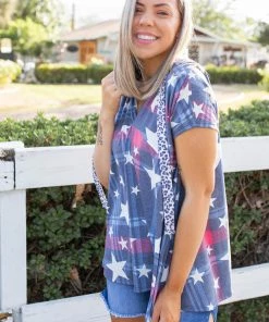 Boutique Simplified Patriotic Plaid Short Sleeve Hoodie 12 Boutique Simplified Patriotic Plaid Short Sleeve Hoodie