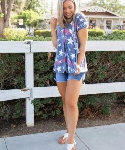 Boutique Simplified Patriotic Plaid Short Sleeve Hoodie 13 Boutique Simplified Patriotic Plaid Short Sleeve Hoodie